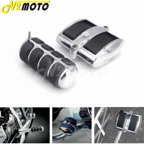 For Yamaha V-Star Motorcycle Brake Pedal Pad Cover For Harley Dyna FXDWG Wide Glide Fat Bob FXDF Sportster XL883 XL1200 Custom