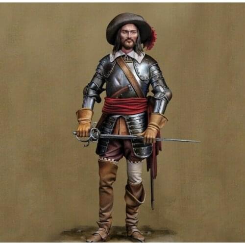 New Unassembled 1/24 ancient warrior stand with sword Resin Figure Unpainted Model Kit