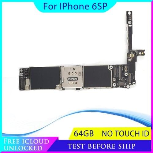 64gb Original unlocked for iphone 6s plus 5.5inch Motherboard without Touch ID,for iphone 6s Plus Logic boards,No iCloud