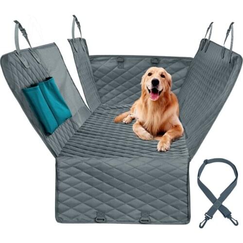 Pet Transport Dog Carrier Car Rear Seat Protector Dog Car Seat Cover Waterproof Car Hammock for Small and Large Dogs