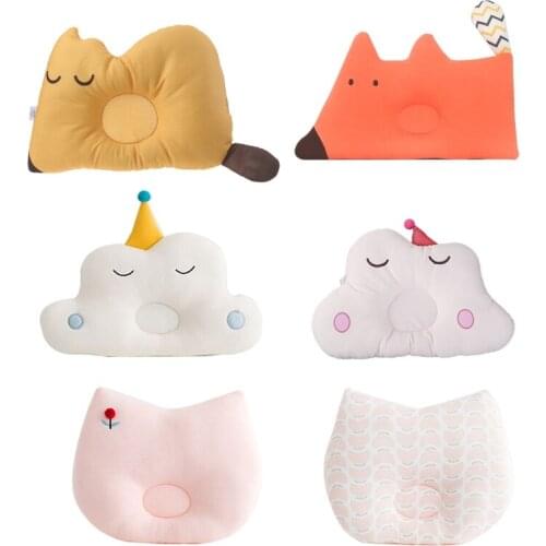 Baby Head Shaping Pillow Flat Head Nursing Pillow Newborn Sleep Support Concave Head Positioning Cushion for Infants