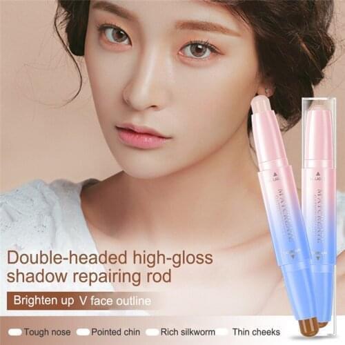 Pro Double-ended Camouflage Face Foundation Concealer Make Up Long Lasting Dark Circles Waterproof Contour Cushion Cosmetic