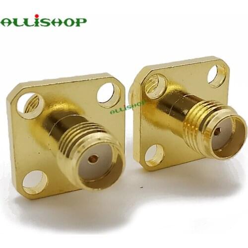 ALLISHOP RF SMA Straight Goldplated SMA Female Jack to SMA Female Jack RF Coax Adapter Convertor Panel Mount Short Version