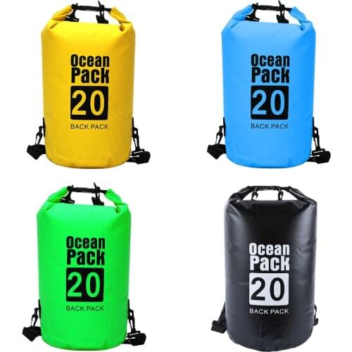 20L Waterproof Drifting PVC Mesh Bag Lightweight Kayaking Drifting Swimming Floating Boating Bag for Outdoor Swimming Decor
