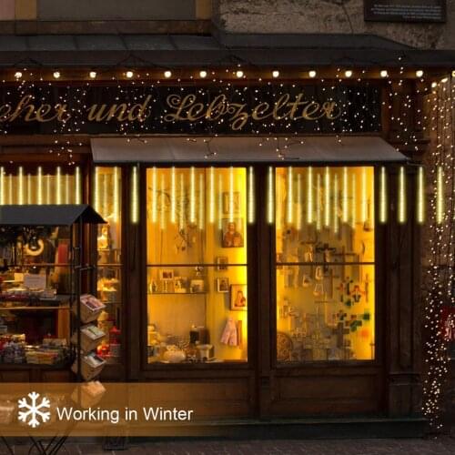 Led Meteor Shower Lamp Waterproof Colorful Meteor Lamp Outdoor Garden Decorative Beautiful Light String