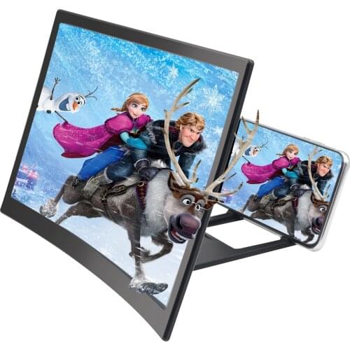 12" Hd Screen Magnifier for Phone Projection Magnifying Glass 3D Cinema Video for Iphone Enlarger Screen Amplifier Appearance