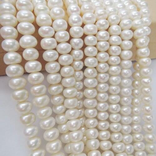 HIGH QUALITY PEARL BEADS,100% nature freshwater pearl material with near-round shape,8-9 mm