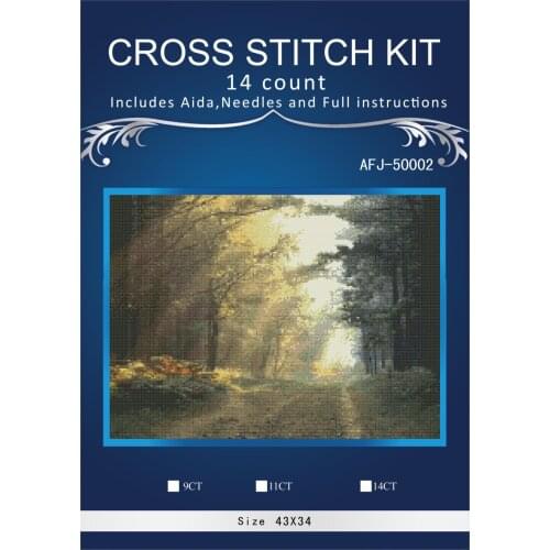Top Quality Beautiful Lovely Counted Cross Stitch Kit similar dmc aida threads higher quality- Forest