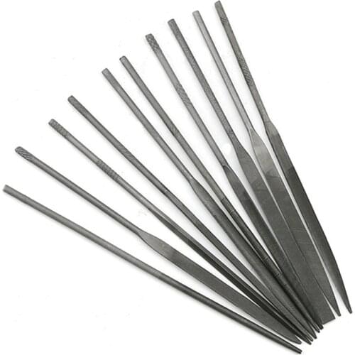 10Pcs Small Needle Files Set 140mm Jewelry Tools Beading Hobby Crafts Carving Repair Cutting Tool
