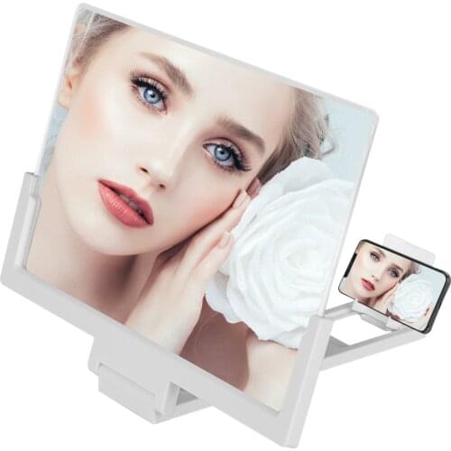 14 inch Cell Phone Amplifier 3D HD Phone Screen Magnifier Folding Magnifying Glass Bracket Smart Phone Holder For Movie Game