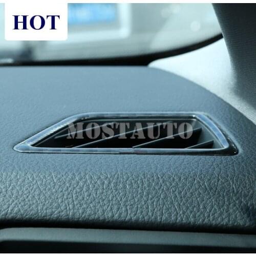 For BMW 5 Series F10 F11 Carbon Fiber Dashboard Side Air Outlet Cover 2011-2016 2pcs Car Accessories Interior Car Decor