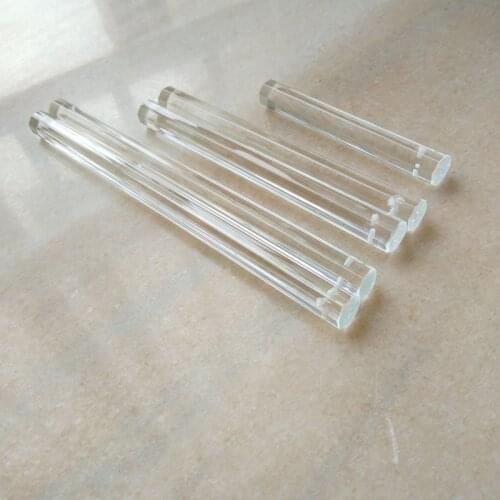 20pcs/lot 14*100~300mm clear octagonal glass stick with lifting hooks chandelier crystal prism lighting accessories