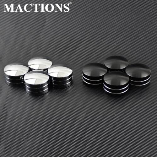 4pcs Motorcycle Spark Cap Plug Head Bolt Plug Cover For Harley Sportster 883 1200 XL XR Iron Touring Twin Cam EVO 1999-2016 2017