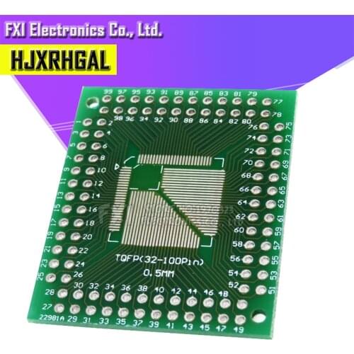 5PCS FQFP TQFP 32 44 64 80 100 LQFP to DIP Transfer Board DIP Pin Board Pitch Adapter igmopnrq