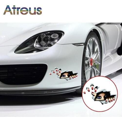 Atreus Car styling 3D funny stickers for BMW E90 F30 F10 Audi A3 A6 C5 C6 Opel Insignia Alfa Romeo Ssangyong kyron Accessories