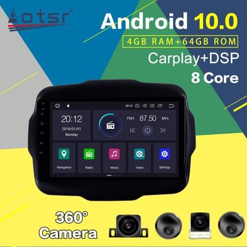Car Radio GPS Navigation For Jeep Renegade 2014 2015-2018 Android Multimedia DVD Player PX6 Auto Stereo Audio Head Unit Video 2k