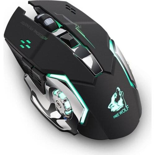 Wireless mouse Rechargeable Gaming Mouse Mute Luminous 2.4Ghz Opto-electronic Computer Mouse Accessories Desktop laptop mouse