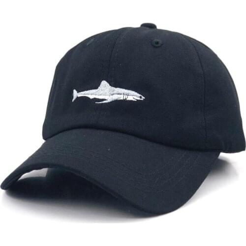 Which in shower stitched shark snapback man cap baseball cap hip hop embroidery curved strapback dad hat summer fish sun hat cap