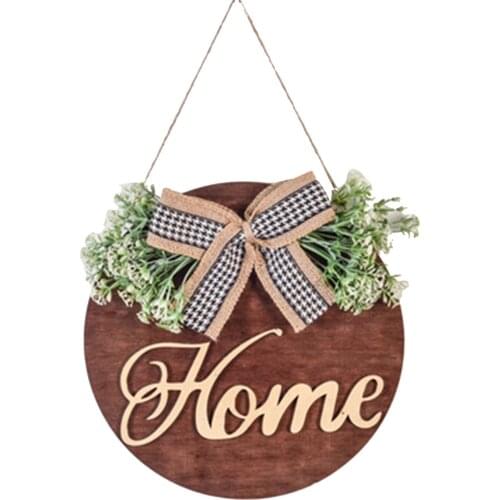 New Fashion Multicolor Letter Print Welcome Door Hanger Door Decoration Door Wreath Front Door Wreath Home Decoration