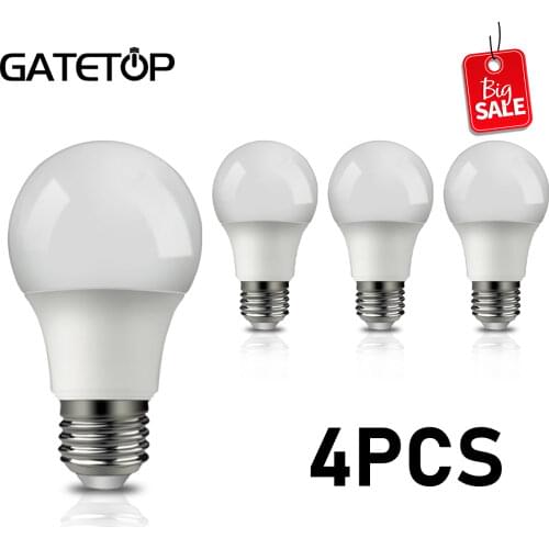 4PCS A60 9w E27 3000K Energy Saving Lamp For Home Office Interior Decoration