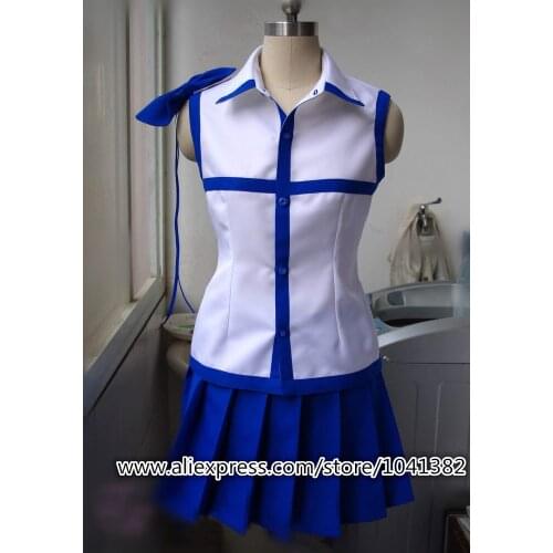 Fairy Tail Lucy Heartfilia Cosplay Costume Custom-made any size top+skirts +belt