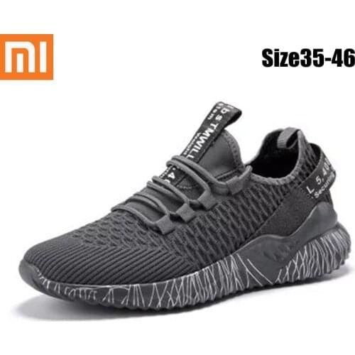 Xiaomi Mijia Sports Shoes Mens Running Shoes Sports Outdoor New Breathable Mesh Comfortable Non-slip Sports Shoes Size 35-46