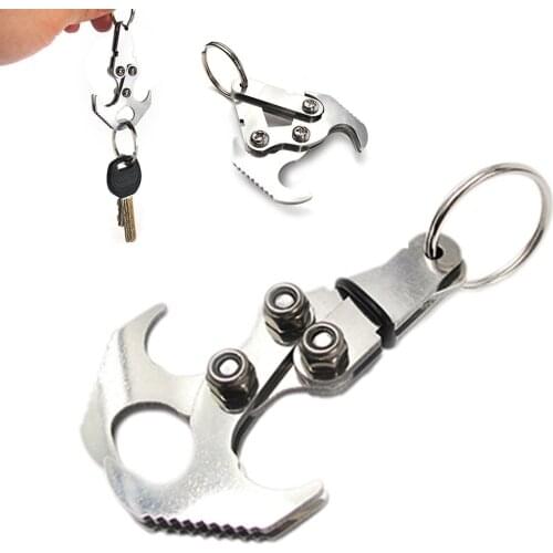 Stainless Steel Magnetic Grappling Hook Folding Climbing Claw for Outdoor Activities