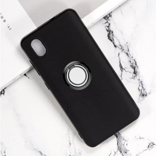 For ZTE Blade A3 2020 Back Ring Holder Bracket Phone Case Smartphone TPU Soft Silicone Cover
