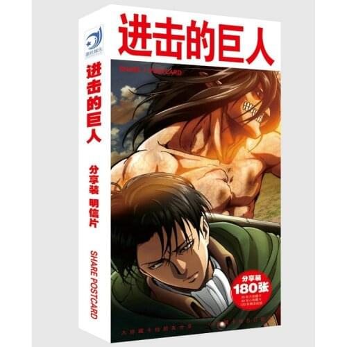Anime Shingeki no Kyojin Attack on Titan Postcard Greeting Card Message Card Christmas Gift Toys for Children