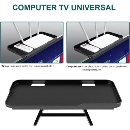 TV Desk Stand, Display Shelf,Screen Router, Storage Holder,Space Saving ABS Creative Desk,Great Performance