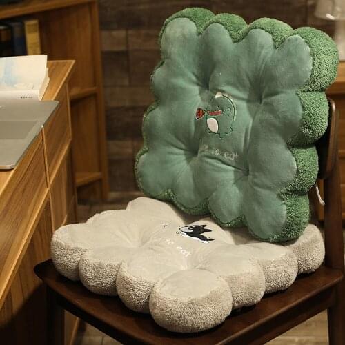 Office Seat Cushion Home Decoration Chair Cushion Cartoon Thick Plush Seat Cushion Soft Comfortable Birthday Gift