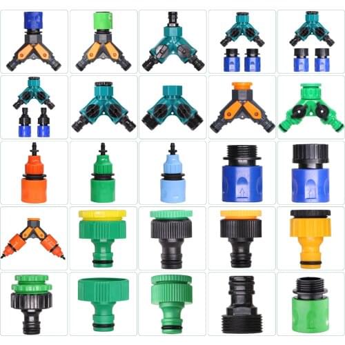 Garden Sprinkler Connector Y Tap Splitter 2-Way Valve Adapter 1/2"3/4" Male Female Thread Universal Nipple Joint Irrigation Tool
