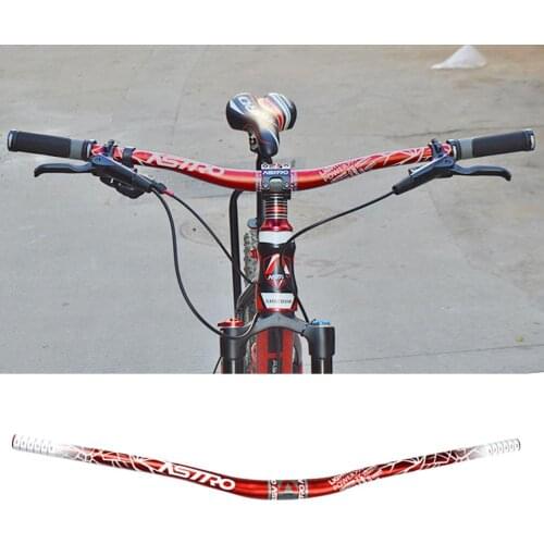 Bike Handlebar Aluminum Alloy Downhill Mountain Bike Swallow Shaped Handlebar 31.8mmx720mm MTB Bicycle Handlebar Bicycle Parts