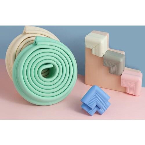 2 Meters Baby Safety Desk Table Edge Guard Strip Security L-Shaped Kids Protection Bumper Edge Angle Home Anti-collision Strip