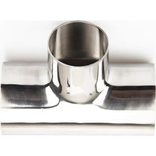 45mm x 19mm x 45mm OD 304 Stainless Steel Sanitary Weld Tee Connector Pipe Fitting For Home Brew Homebrew