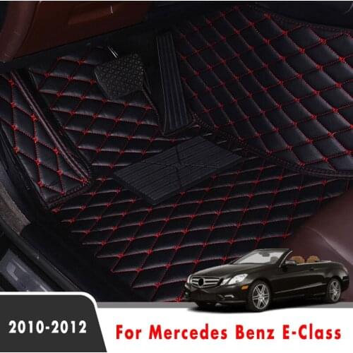 Car Floor Mats For Mercedes Benz E-Class 2012 2011 2010 Carpets Rugs Custom Auto Interior Accessories Foot Pads Cover Car Mats