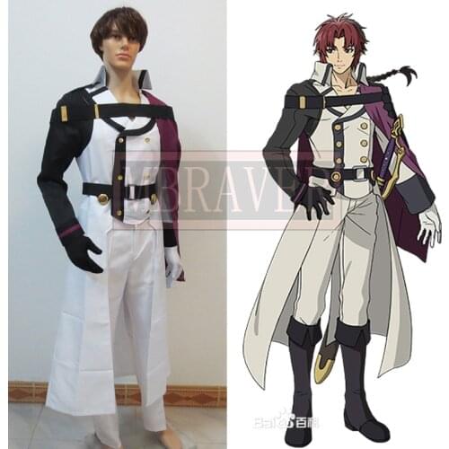 Free Shipping Hot Seraph of the End: Vampire Reign Owari no Serafu Crowley Eusford Cosplay Costume