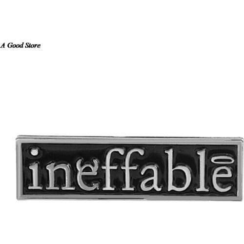 Good Omens Inspired Ineffable Pin Cool Aesthetic Jewelry Creative Brooch Good Quality Men Women