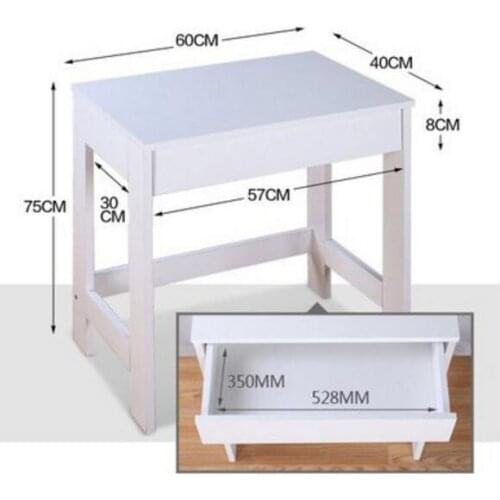 60*40*75cm Childrens writing desk Study desk laptop desk with drawer Kidss Furniture