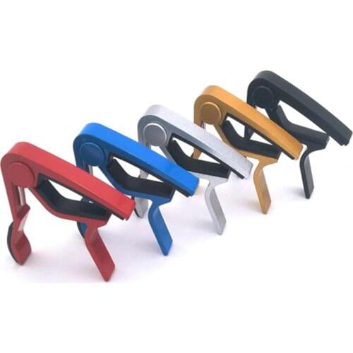 Guitar Capos Aluminum Alloy Quick Change Guitar Ukulele Capo Acoustic Folk Guitar Capo Tone Tuning Clamp Clip Guitar Accessory