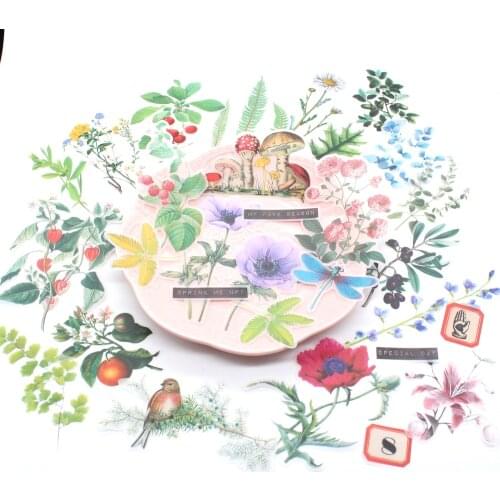 Beautiful Plants Vellum Paper Stickers for Scrapbooking DIY Projects Junk Journal Planner Card Making Crafts
