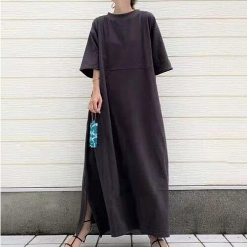 Summer Women Dress 2021 Shirt Dress Long Evening Female Vintage Maxi Party Oversize Beach Women Dresses Casual Vestido Prom Pure