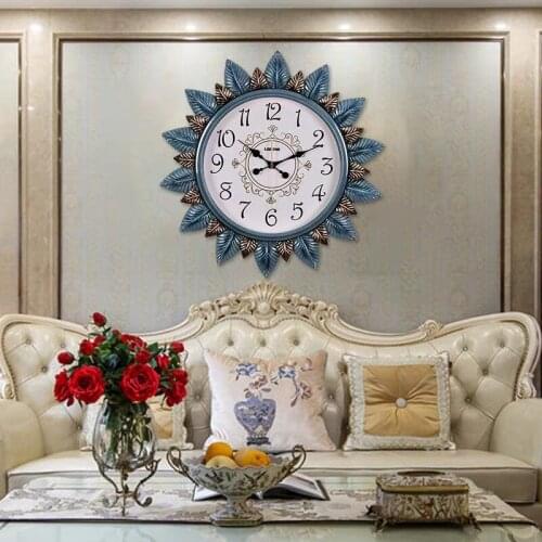 Fashion Creative Clock of New Home Decoration Living Room Great Wall Clock Jane-European Art Clock Silent Quartz Clock Wall Cloc