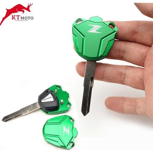 2020 NEW Motorcycle CNC Key Case Cover Shell For KAWASAKI Z250 Z300 Z400 Z650 Z750 Z800 Z900 Z900RS Z1000 (Key Without chip)