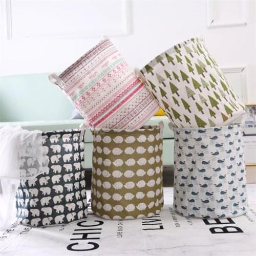 Foldable Laundry Storage Basket Clothes Storage Bag Dirty Laundry Basket Kids Toys Organizer Home Sundries Storage Barrel