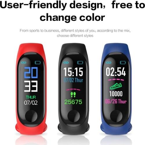 Smart Watch Bracelet 0.96Inch TFT Display Silicone Strap Waterproof Wristwatch NK-Shopping