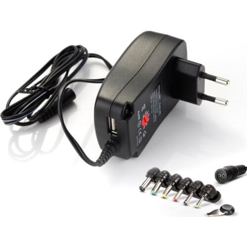30W DC 5V Universal Power Adapter Multi Voltage 6v 7.5v 9v 12v Transformer Electric Adapter Converter Cable Plugs Power Supply