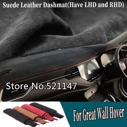 Suede Leather Dashmat Dashboard Covers Dash Mat Carpet For Great Wall M2 M4 Poer Pao Voleex C30 FLORID CROSS wingle 7 5 6 C20R