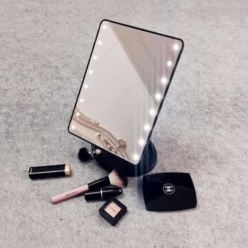 16/22 LED Lights Touch Screen Adjustable 180 Degree Rotation Makeup Mirror