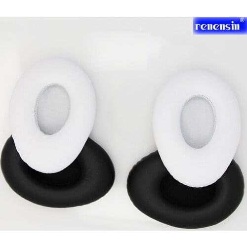 2pcs headphone Ear Pads Cushions Leather Comfortable Earpads for Monster Crystal Diamond Tears Headphones white or black choice